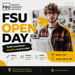 Poseti FSU Open Day i doživi umetnost iz prve ruke!